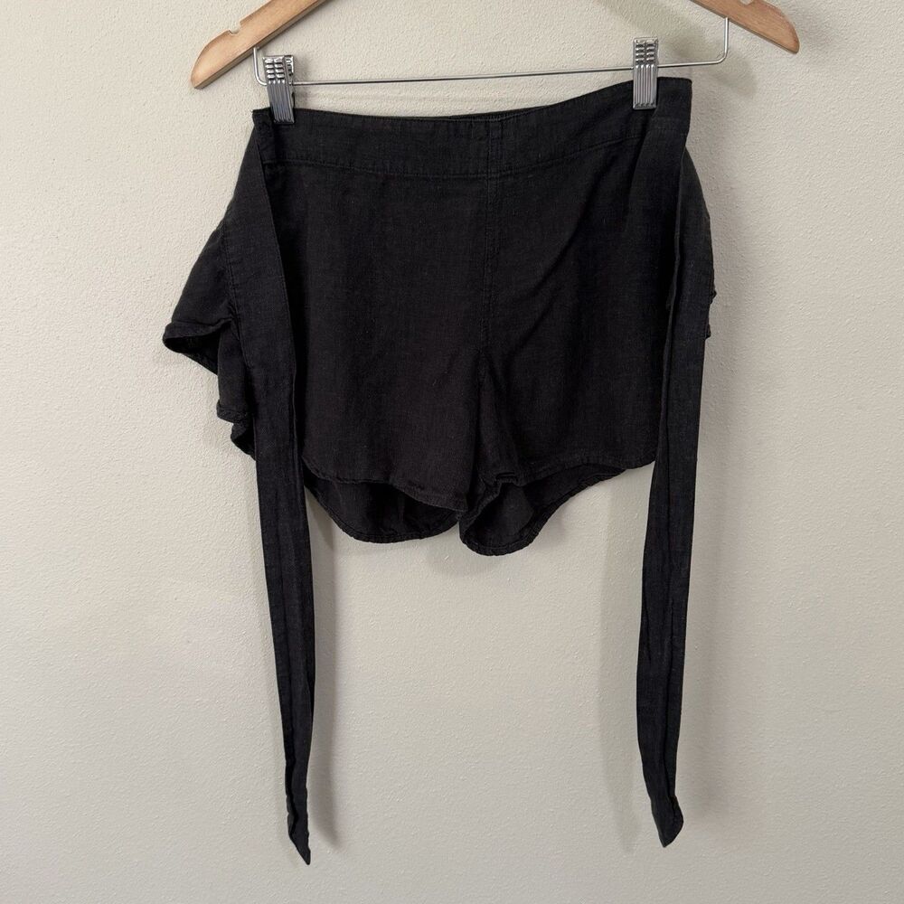 Patagonia Garden Island Shorts Womens XS Gray Black Hemp Tencel Tie Waist - Picture 5 of 7